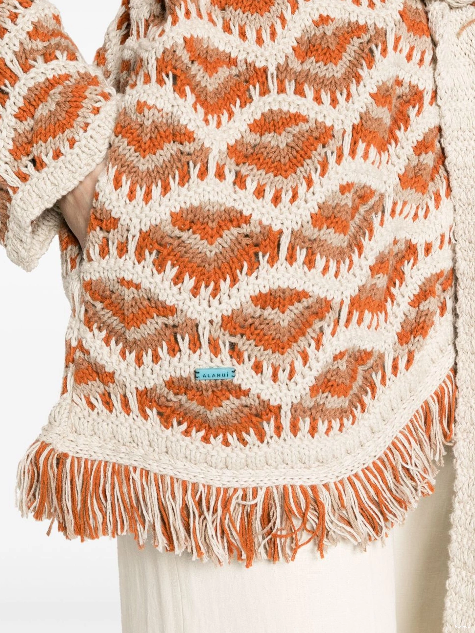 Cheap patterned-intarsia Women Hawa Alanui cardigan Mahal 0730